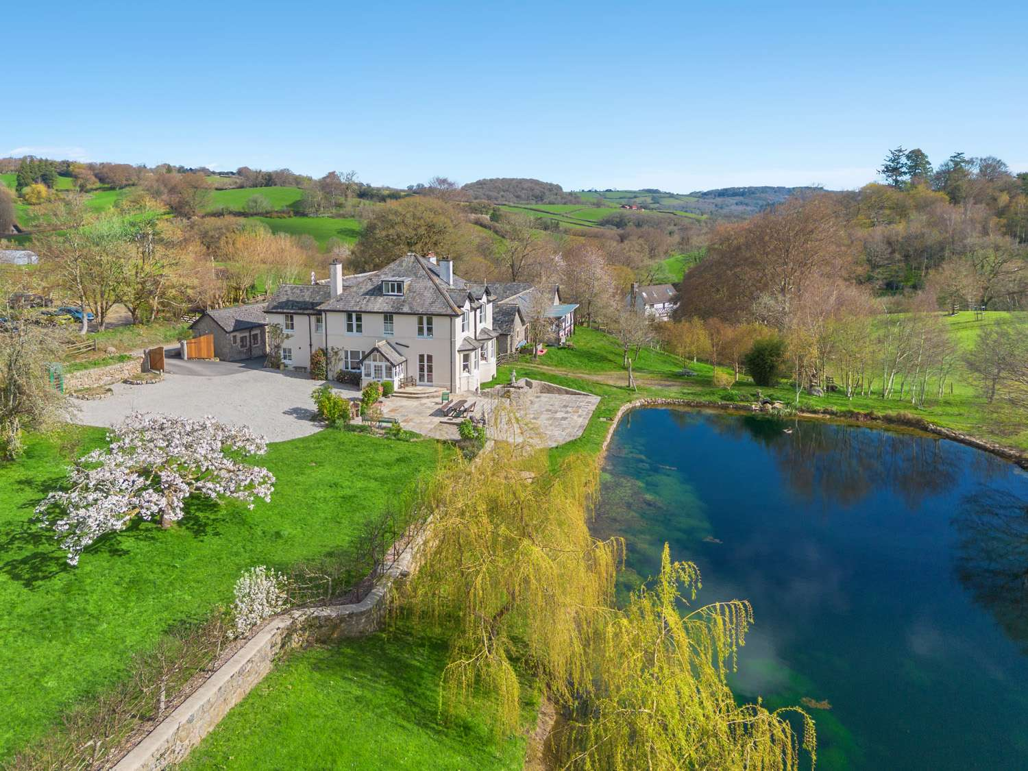 Aerial view of a Short Stays UK property